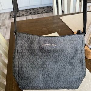 Michael Kors Black and Gray Crossbody Bag